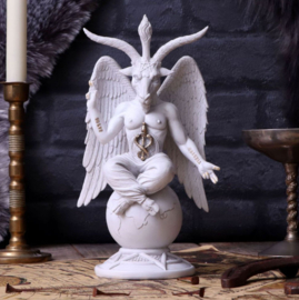 Dark Lord - Wit Baphomet Beeld - 25 cm hoog