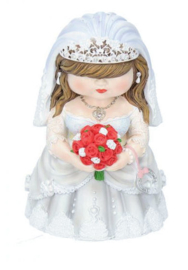 Mini Me Wifey Bruid Huwelijksbeeld - 12 cm hoog