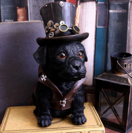 Cogsmith's Dog Steampunk hond in hoge hoed - 21 cm hoog