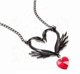 Alchemy Gothic ketting - The Black Swan Romance - Romantiek van de Zwanen