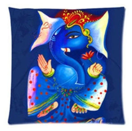 Kussenhoes Ganesha blauw - 45 x 45 cm