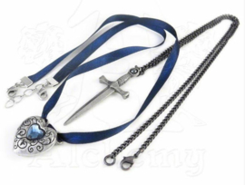 Alchemy Gothic dubble nekketting - Love is King - liefdesketting voor een stel