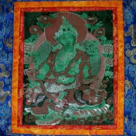 Thangka Brokaat Tara