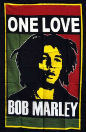 Wandkleed Bob Marley One Love - 80 x 110 cm