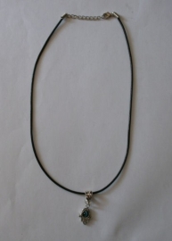 Ketting met bedel boze oog met hamsa