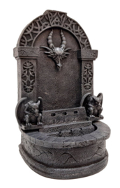 Waterfontein Gothic Draak met Gargoyles - 18 x 22 x 10 cm