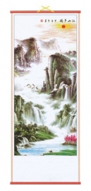 Chinese scroll berg en vallei