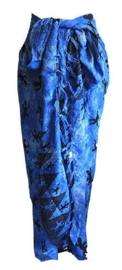 Balinees sarong gekko blauw - 15 x 95 cm