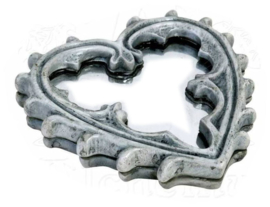 Alchemy of England - Handspiegel Gothic Heart - 8 cm hoog