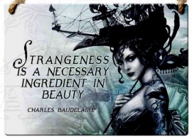 Emaille wandborden alchemy - Strangeness