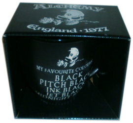Alchemy of England - zwarte keramieke koffie mok - My Favourite Colours - 10,5 cm hoog