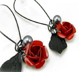 Dead Roses Gothic oorbellen