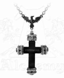 Alchemy Gothic ketting - Nevermore Cross