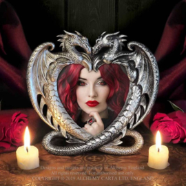 Alchemy England the Vault - Dragon's Heart Spiegel - 15 x 16 cm
