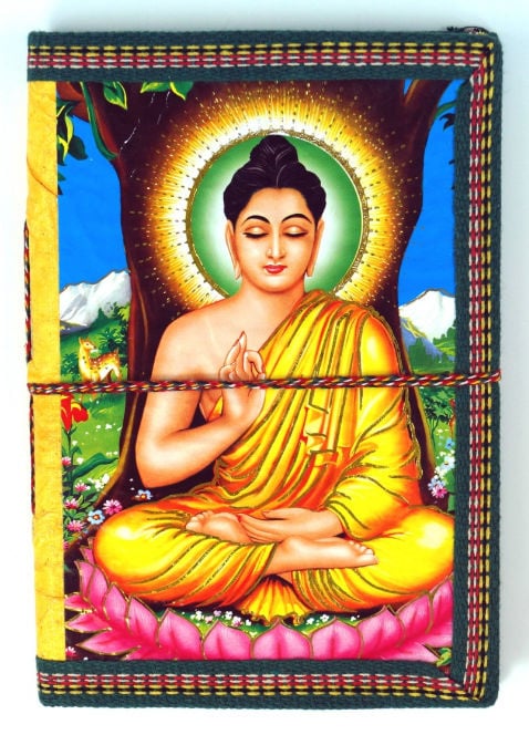 Notitieboek Boeddha - 17 x 10 x 1 cm