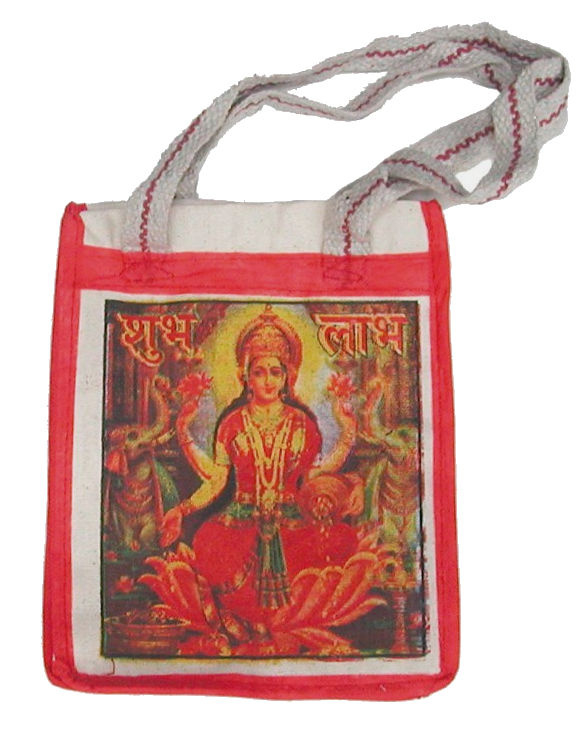 Bollywood Bag Indiase katoenen shopper - Lakshmi - 35 x 30 x cms