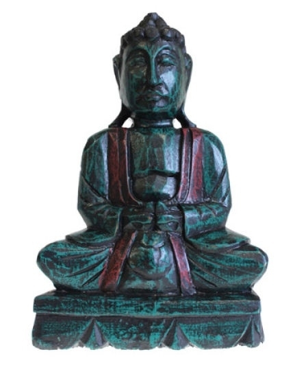 dwaas Ontslag Zielig Handgesneden houten boeddha uit Indonesië 30 cm hoog | Thaise Boeddha  beelden | WEBWINKEL EXOTIEK