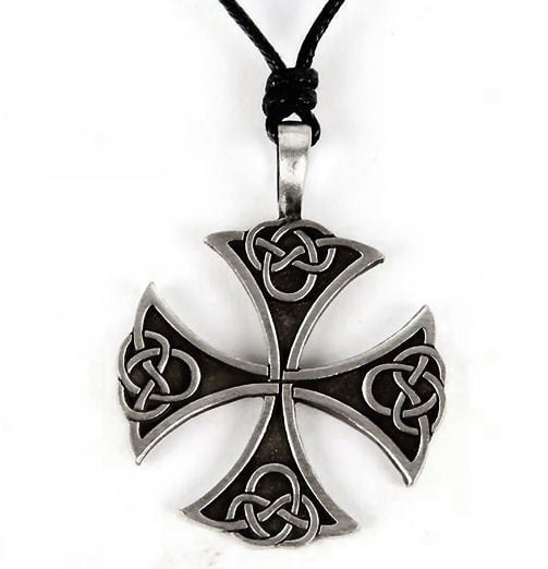 Pewter hanger Keltische kruis 6