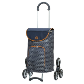 Boodschappentrolley voor de trap, Scala Traploper Shopper Famke blauw