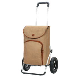 Boodschappenwagen met luchtbanden, Royal Shopper Reik beige
