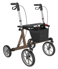 Extra brede rollator met grote wielen, Buitenrollator, Server Rehasense Explorer Outdoor Medium - bruin