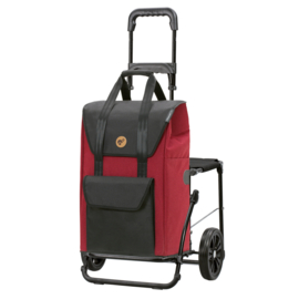 Boodschappenwagen met zitje, Komfort Shopper Senta 2.0 rood