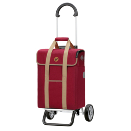 Zeer lichte boodschappenwagen van aluminium, Scala Shopper Plus Ipek Mi rood