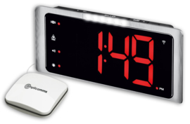 Wekker voor doven en slechthorenden met luid alarm (tot 95 dB), extra helder lichtsignaal en trilkussen - TCL-410