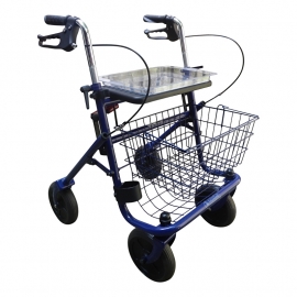 Standaard rollator met dienblad (als beste getest door Kassa) - Blauw