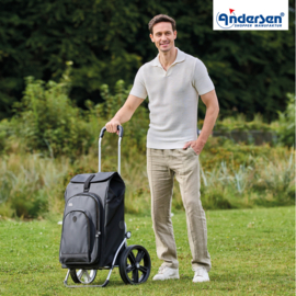 Boodschappenwagen met extra grote kogellager-wielen van 29 cm, Royal Shopper Hydro 3.0 zwart