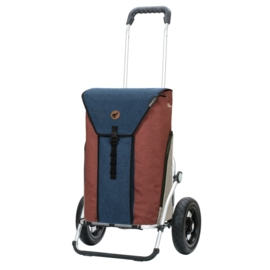Boodschappenwagen met luchtbanden, Royal Shopper Oli.P 2.0 blauw