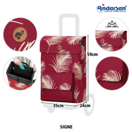 Lichte boodschappenwagen, Scala Shopper Signe rood