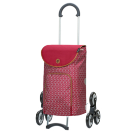 Boodschappentrolley voor de trap, Scala Traploper Shopper Famke rood