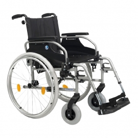 Top rolstoel!  Rolstoel met in hoogte verstelbare handvaten - D100 (geschikt voor rolstoelvervoer)