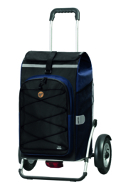 Boodschappenwagen met grote wielen en spatborden, Royal Shopper Plus Fado 2.0 Blauw