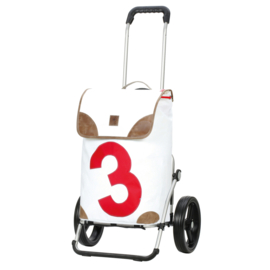 Boodschappenwagen met grote 3-spaken wielen, Royal Shopper 360° Lee 3