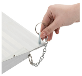 Opvouwbare oprijplaat aluminium - 122 cm