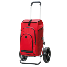 Boodschappenwagen met extra grote kogellager-wielen van 29 cm, Royal Shopper Hydro 3.0 rood