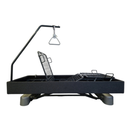 Tweedehands gestoffeerd hoog-laag bed Timeless Deluxe van 2.10 m met matras - 16834007