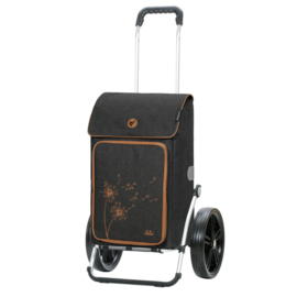 Boodschappenwagen met extra grote kogellager-wielen van 29 cm, Royal Shopper Erbo zwart