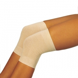 Wollen kniewarmers voor reuma in huidskleur (warmtekleding Peters Angora) - 21227