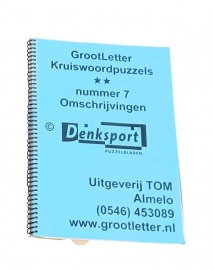 Tweedehands grootletter kruiswoordpuzzelboek - 1673321