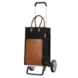 Lichte boodschappenwagen van aluminium, Alu Star Shopper Charu bruin