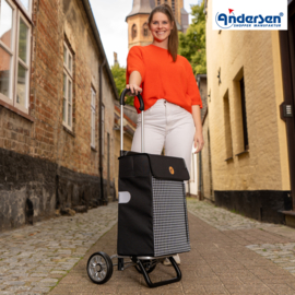Zeer lichte boodschappenwagen van aluminium, Scala Shopper Plus Hente zwart