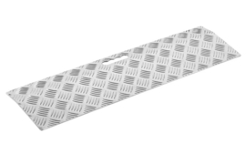 Draagbare drempelhulp van aluminium, voor drempels van 0 t/m 3 cm