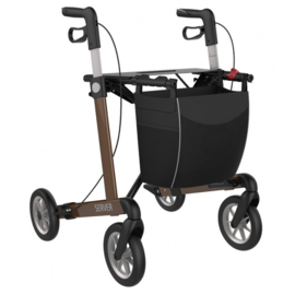 Lichtgewicht rollator met zachte wielen (minder trillen)