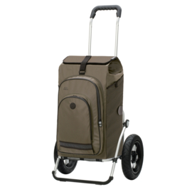 Boodschappenwagen met extra grote luchtbanden van 29 cm, Royal Shopper Hydro 3.0 olijf