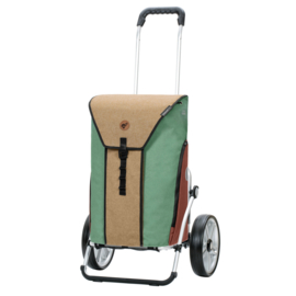 Boodschappenwagen met grote wielen met kogellagers, Royal Shopper Oli.P 2.0 beige