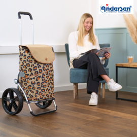 Boodschappenwagen met extra grote kogellager-wielen van 29 cm, Royal Shopper Tyra Leo