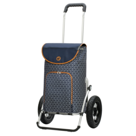 Boodschappenwagen met extra grote luchtbanden van 29 cm, Royal Shopper Famke blauw